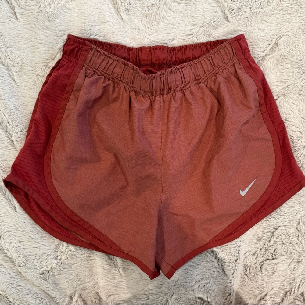 Nike Pink/Red Athletic Shorts Lightweight Moisture-Wicking Design
